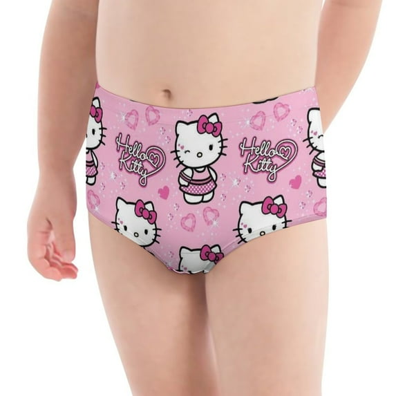 Hello Kitty Girls' Breathable Underwear Comfort Panties Briefs