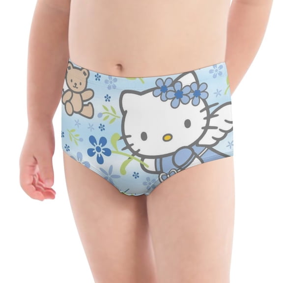 Hello Kitty Girls' Breathable Underwear Comfort Panties Briefs