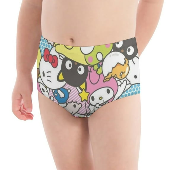 Hello Kitty Girls' Breathable Underwear Comfort Panties Briefs