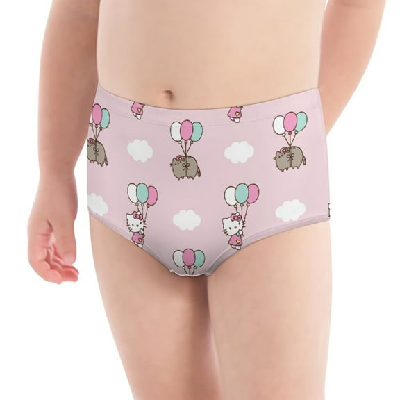 Hello Kitty Girls' Breathable Underwear Comfort Panties Briefs