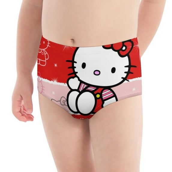 Hello Kitty Girls' Breathable Underwear Comfort Panties Briefs