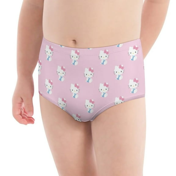 Hello Kitty Girls' Breathable Underwear Comfort Panties Briefs