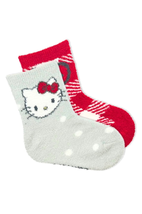 Girls Cozy Socks, 2-Pack, Sizes S/M-M/L