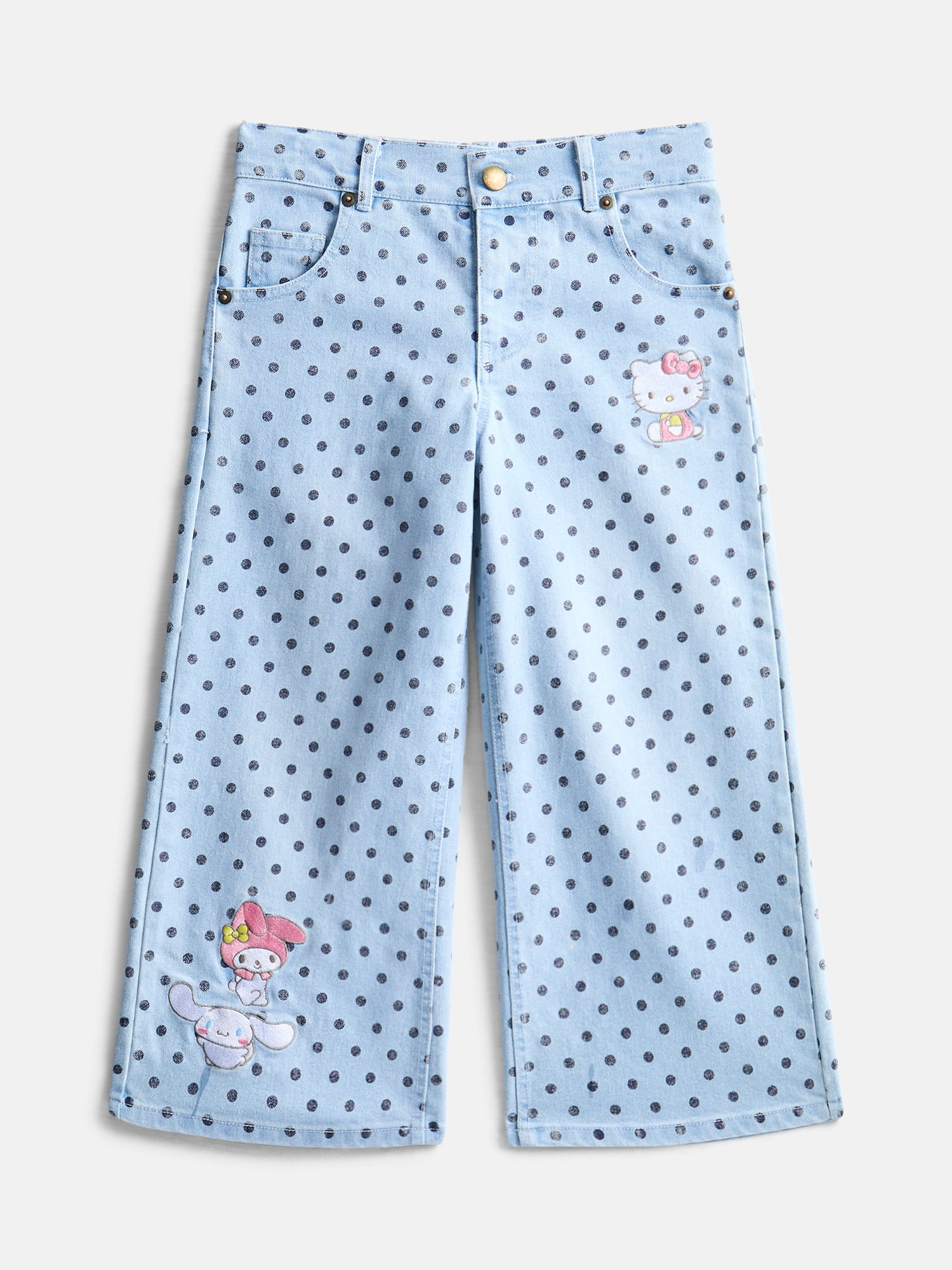 Hello Kitty Girls Denim Jeans, Sizes 4-16