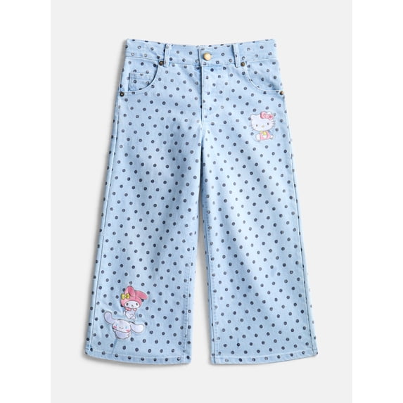 Hello Kitty Girls Denim Jeans, Sizes 4-16