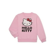 POKEMON Hello Kitty Girls Graphic Crewneck Fleece Sweatshirt, Size 4-16