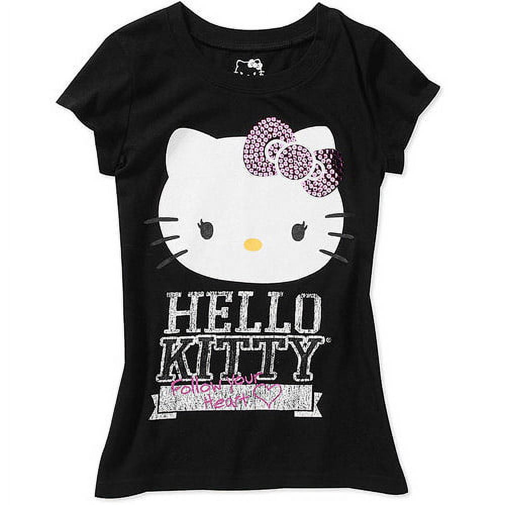 Hello Kitty - Girls' Graphic Tee - Walmart.com