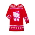 thumbnail image 1 of Hello Kitty Girls Holiday Sweater Dress with Long Sleeves, Sizes 4-12, 1 of 3