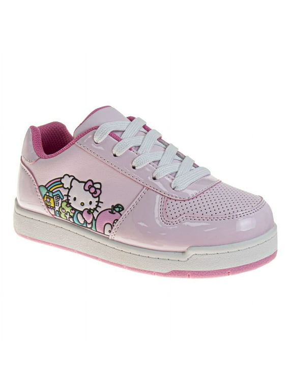 Girls Lace Up Vintage Fashion Sneakers. (Little Kids Big Kids), Pink, Size: 3