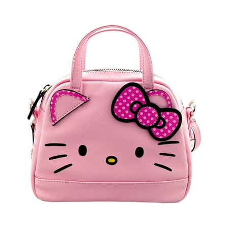 Hello Kitty Girls Mini Satchel Crossbody Bag, Pink