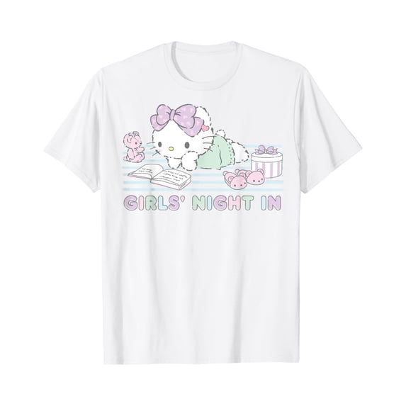 Hello Kitty Girls Night In Reading T-Shirt Unisex S-5XL Hot Trending Shirt, Vintage Birthday Gift