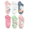 thumbnail image 1 of Hello Kitty, Girls No-Show Socks, 6-Pack, Sizes S-L, 1 of 6