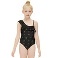 thumbnail image 1 of Hello Kitty Girls One Piece Swimsuits Hawaiian Ruffle Swimwear Beach Bathing Suit Outfits, 1 of 7
