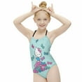 thumbnail image 1 of Hello Kitty Girls One Piece Swimsuits Hawaiian Summer Swimwear Beach Bathing Suit Outfits, 1 of 7