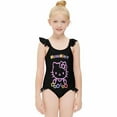 thumbnail image 1 of Hello Kitty Girls One Piece Swimsuits Hawaiian Summer Swimwear Beach Bathing Suit Outfits, 1 of 7