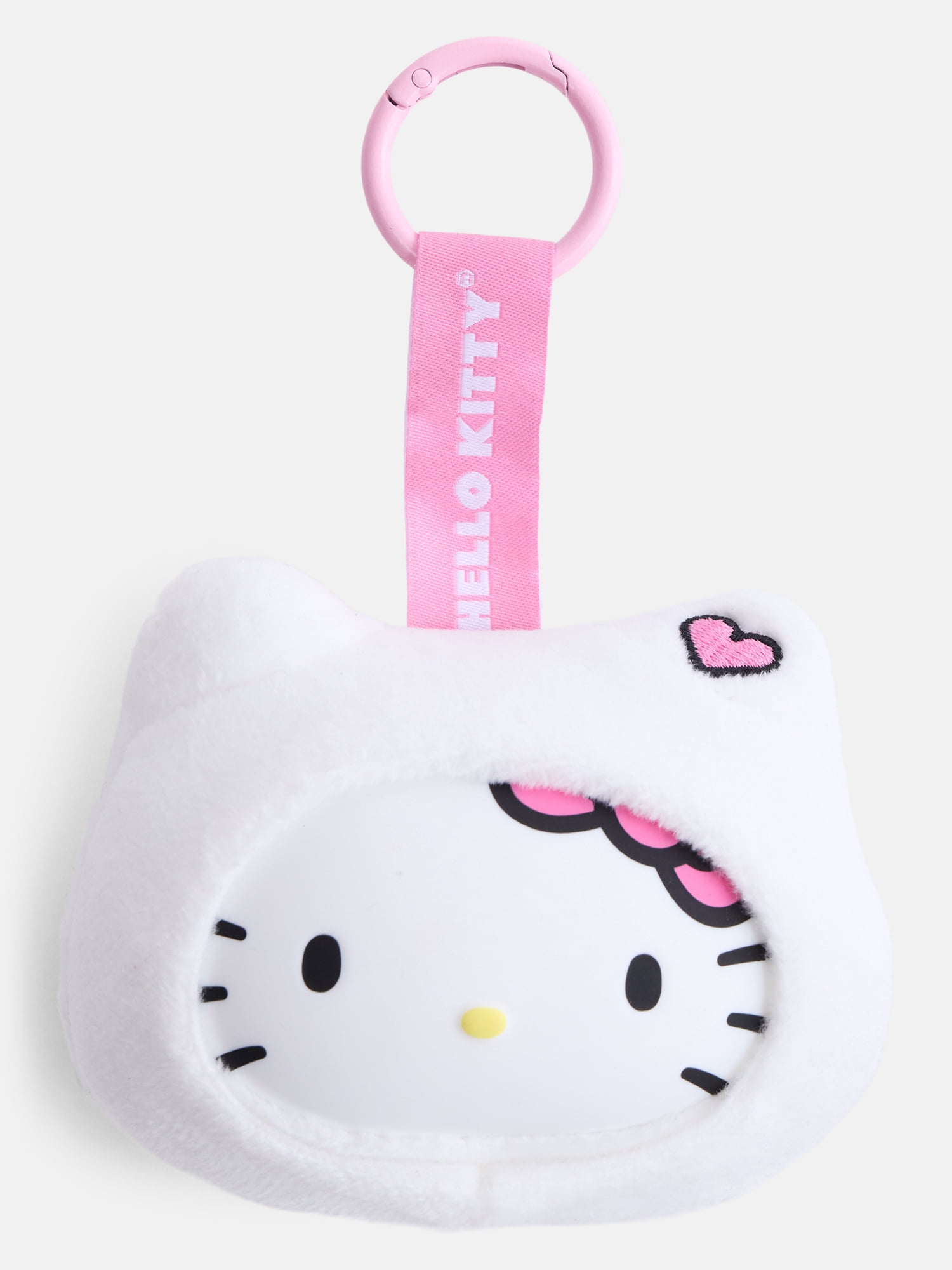 Hello Kitty Girls' Plush Bag Charm, White