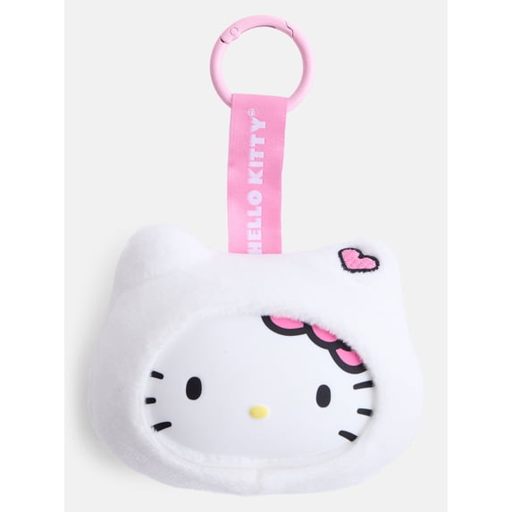 Hello Kitty Girls' Plush Bag Charm, White