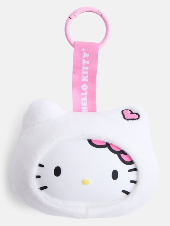 Hello Kitty Girls' Plush Bag Charm, White