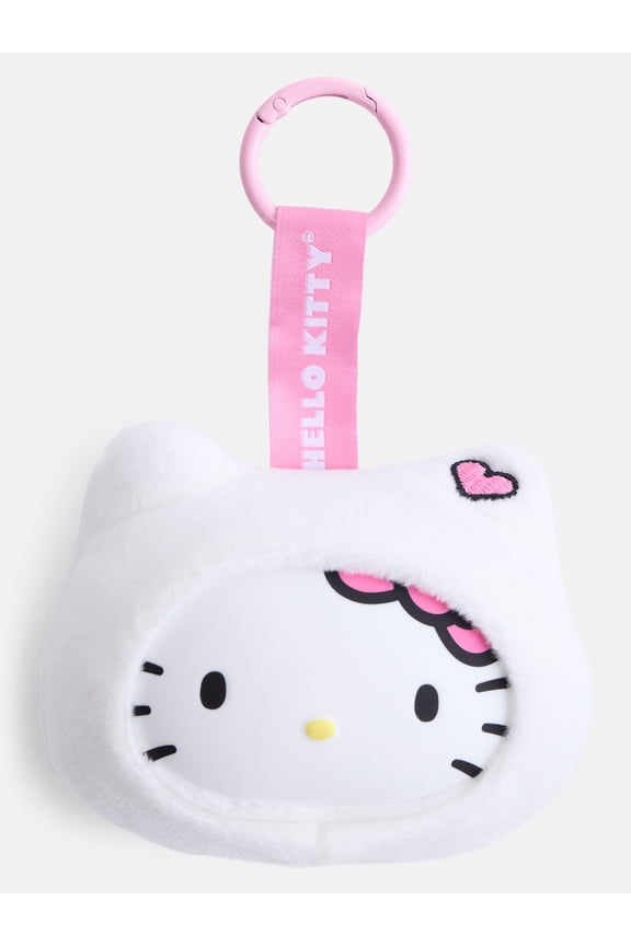 Hello Kitty Girls' Plush Bag Charm, White