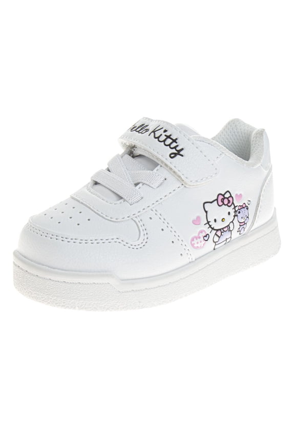 Girls Sneakers, White, 10