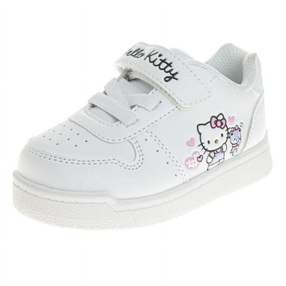 Hello Kitty Girls Sneakers, White, 10