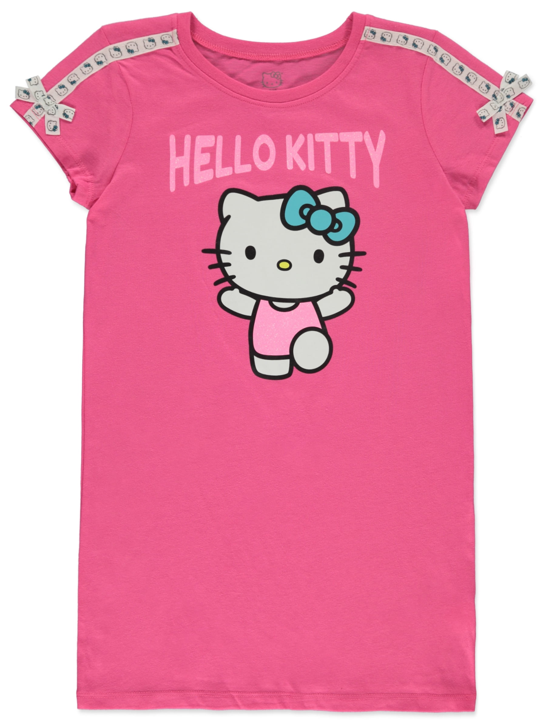 Hello Kitty Girls' T-Shirt Dress Color: pink Size: 8 - 10