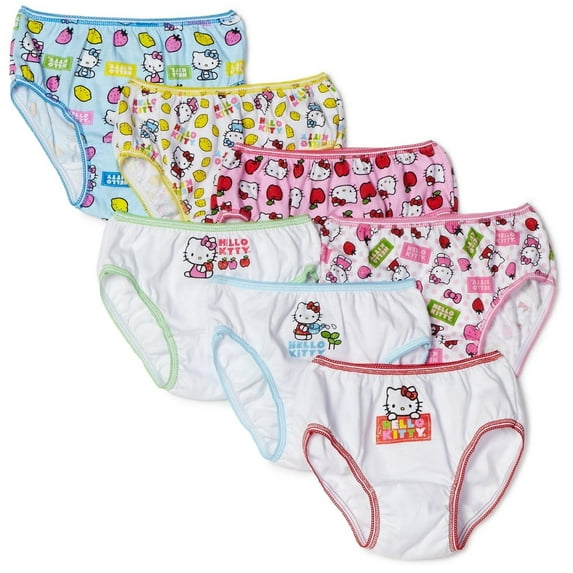 Hello Kitty, Girls Unerwear, 7 Pack Panties (Little Girls & Big Girls)