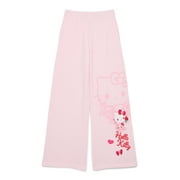 SNOOPY Hello Kitty Girls Valentine's Day Fleece Pants, Sizes 4-16