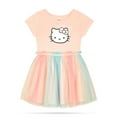 thumbnail image 1 of Hello Kitty Girls and Toddlers' Short Sleeve Tutu Dress Casual Tulle Skirt Dresses, Pink Dogwood 12, 1 of 2