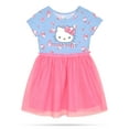 thumbnail image 1 of Hello Kitty Girls and Toddlers' Short Sleeve Tutu Dress Casual Tulle Skirt Dresses, Powder Blue 5/6, 1 of 2