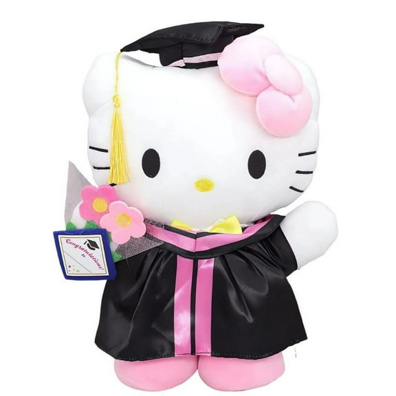 Hello Kitty Graduation Large Plush Doll 13" (30cm) Graduation Plush Gift Graduation Decoration