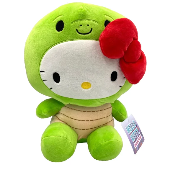 Hello Kitty Green Turtle Plush Toy 13 inch by Sanrio Birthday Gift