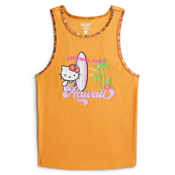 Hello Kitty Women's Greetings from Hawaii Tank Top, Sizes XXS-XXL