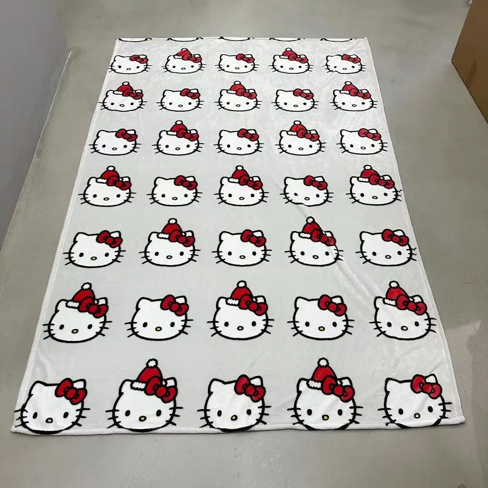 Hello Kitty Halloween Ghost Flannel Blanket Sofa Blanket New Kawaii Anime  Sanrio Kt Cat Soft Sheet Y2K Tapestry Decoration Gifts 