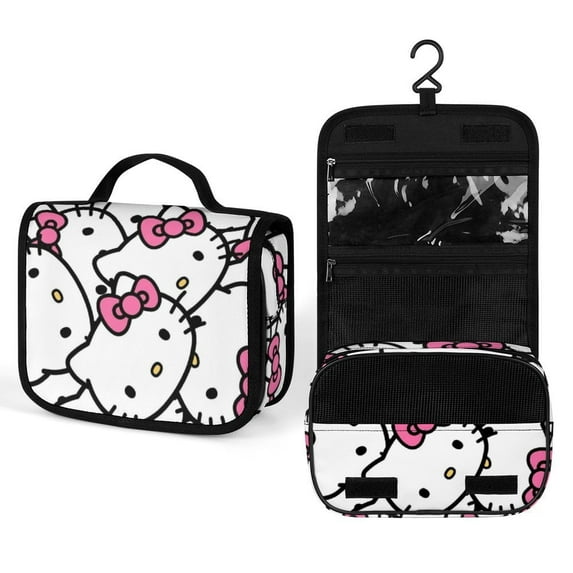 Hello Kitty Hanging Travel Toiletry Bag Makeup Cosmetic Bag Organizer for Women Girls