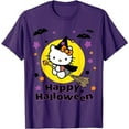thumbnail image 1 of Hello Kitty Happy Halloween Youth T-Shirt Funny Gift For Boys Girls Kids Toddler Cat Lovers, Purple Color, Size XL, 1 of 2