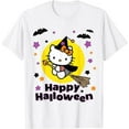 thumbnail image 1 of Hello Kitty Happy Halloween Youth T-Shirt Funny Gift For Boys Girls Kids Toddler Cat Lovers, White Color, Size XS, 1 of 2