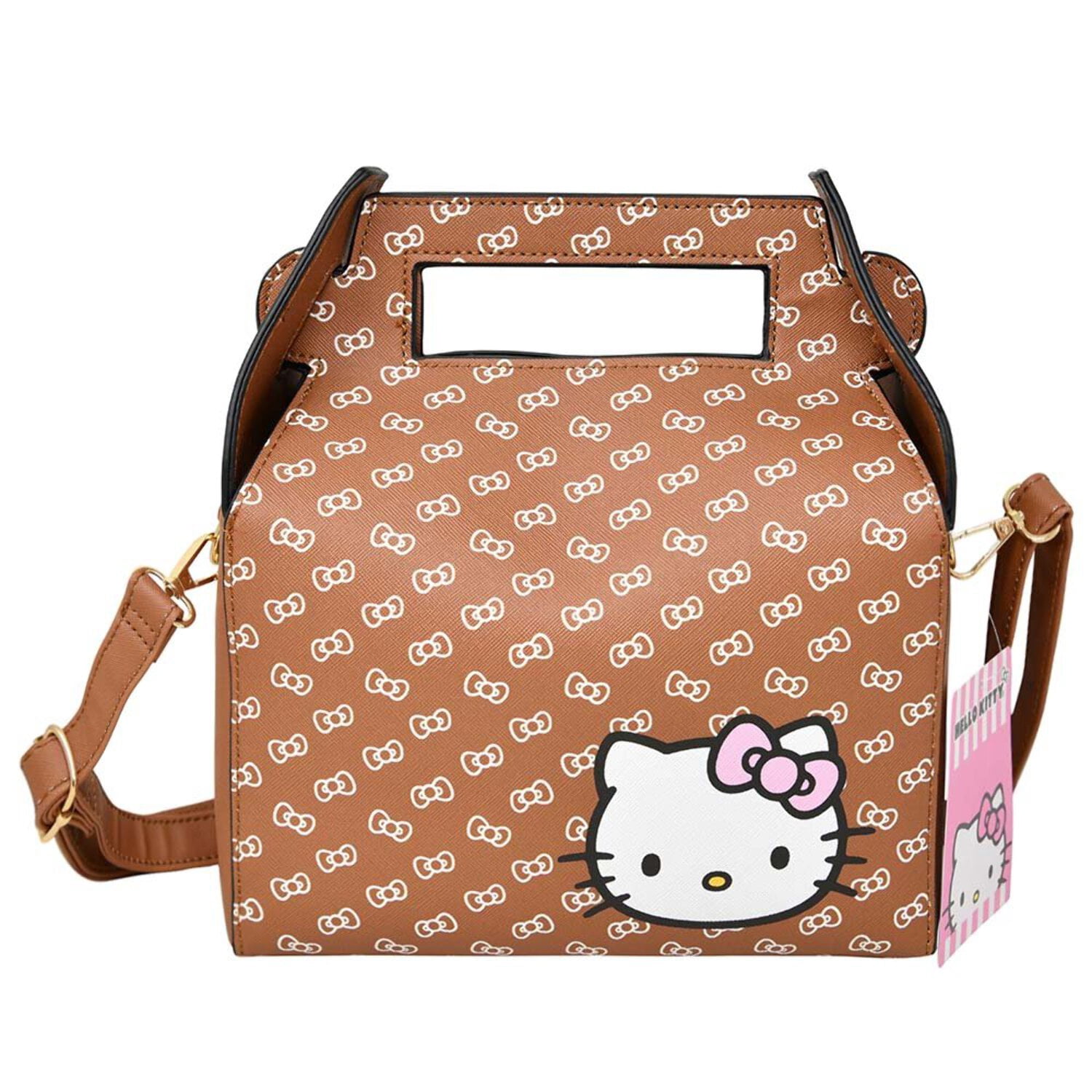 Hello Kitty PU Box Shaped Fashion Hand Bag