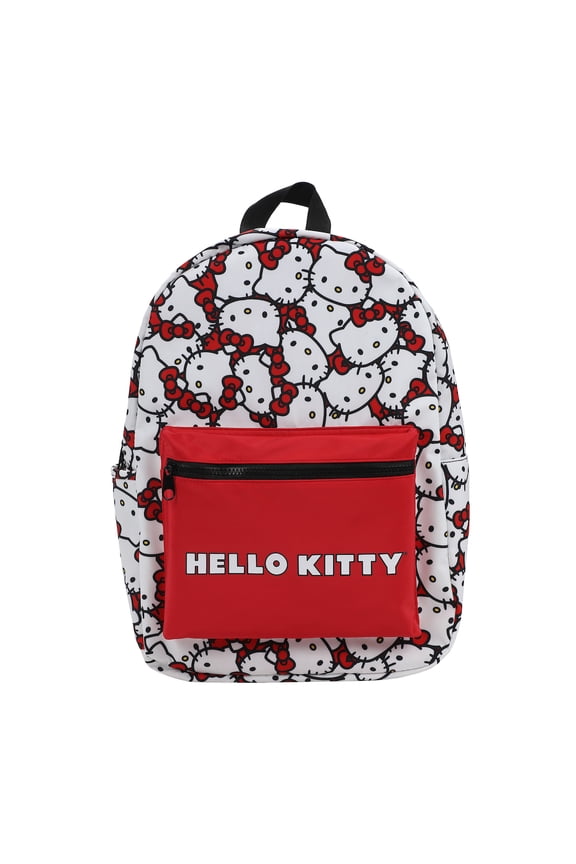 Sanrio Hello Kitty Head Toss AOP with Hello Kitty Verbiage Travel Backpack