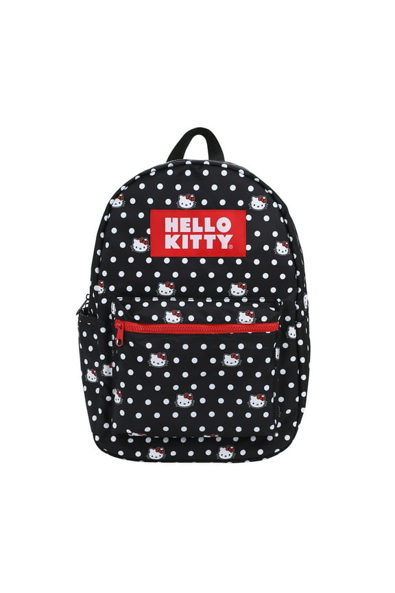 Hello Kitty Head and Polka Dots AOP Travel Backpack