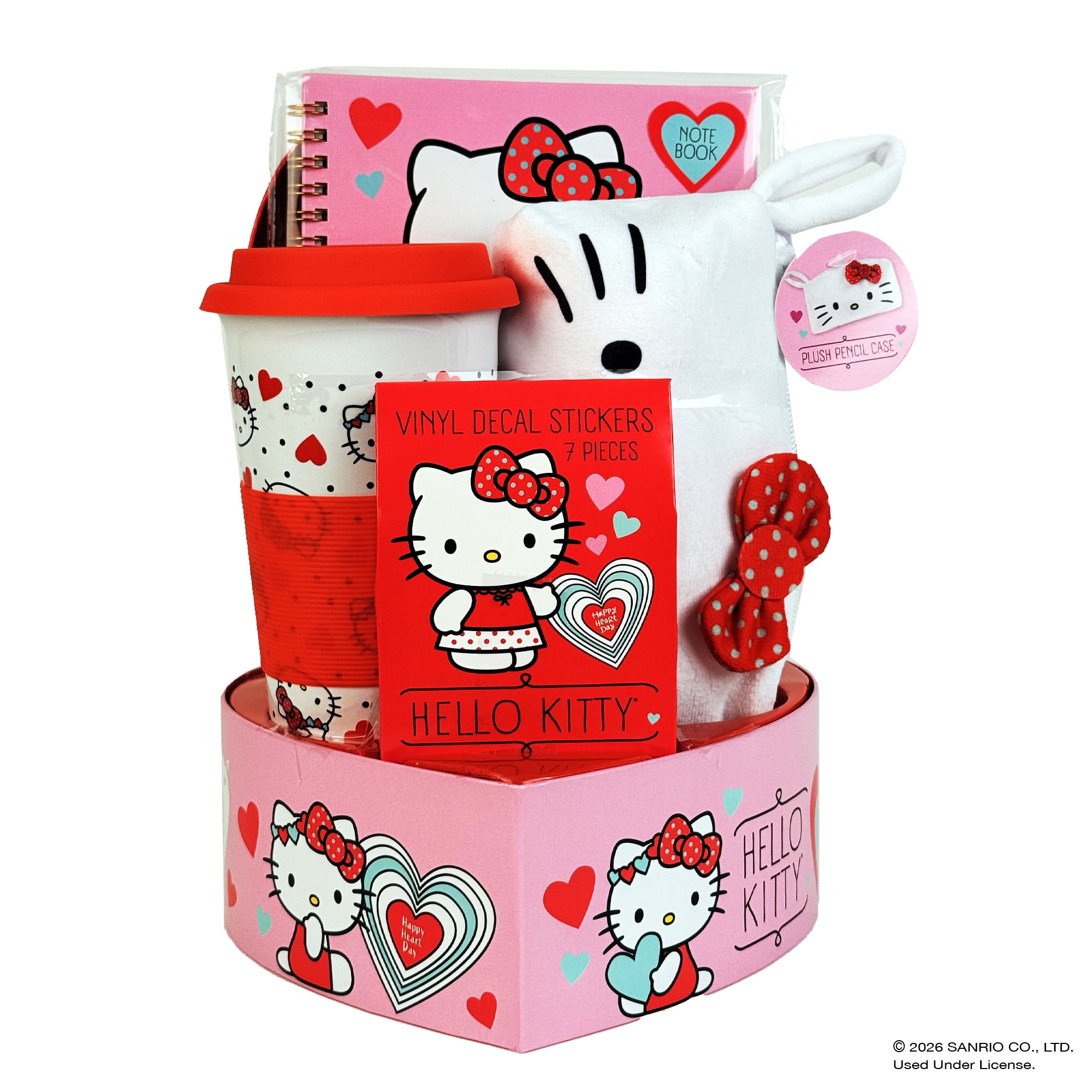 Hello Kitty Heart Box Valentines Gift Set - Walmart.com