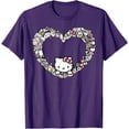 thumbnail image 1 of Hello Kitty Heart Favorite Things DTG Print Unisex T-Shirt,Purple Color,Size 5XL, 1 of 5