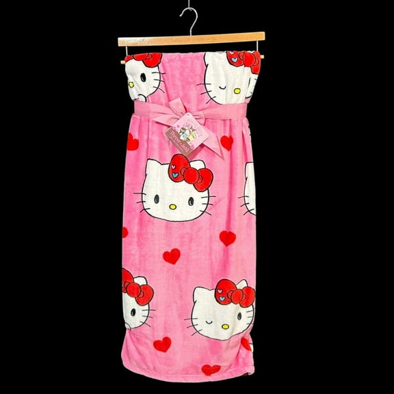 Hello Kitty Hearts And Kittys Throw Pink Multi 60X70in Throw Soft and Plush