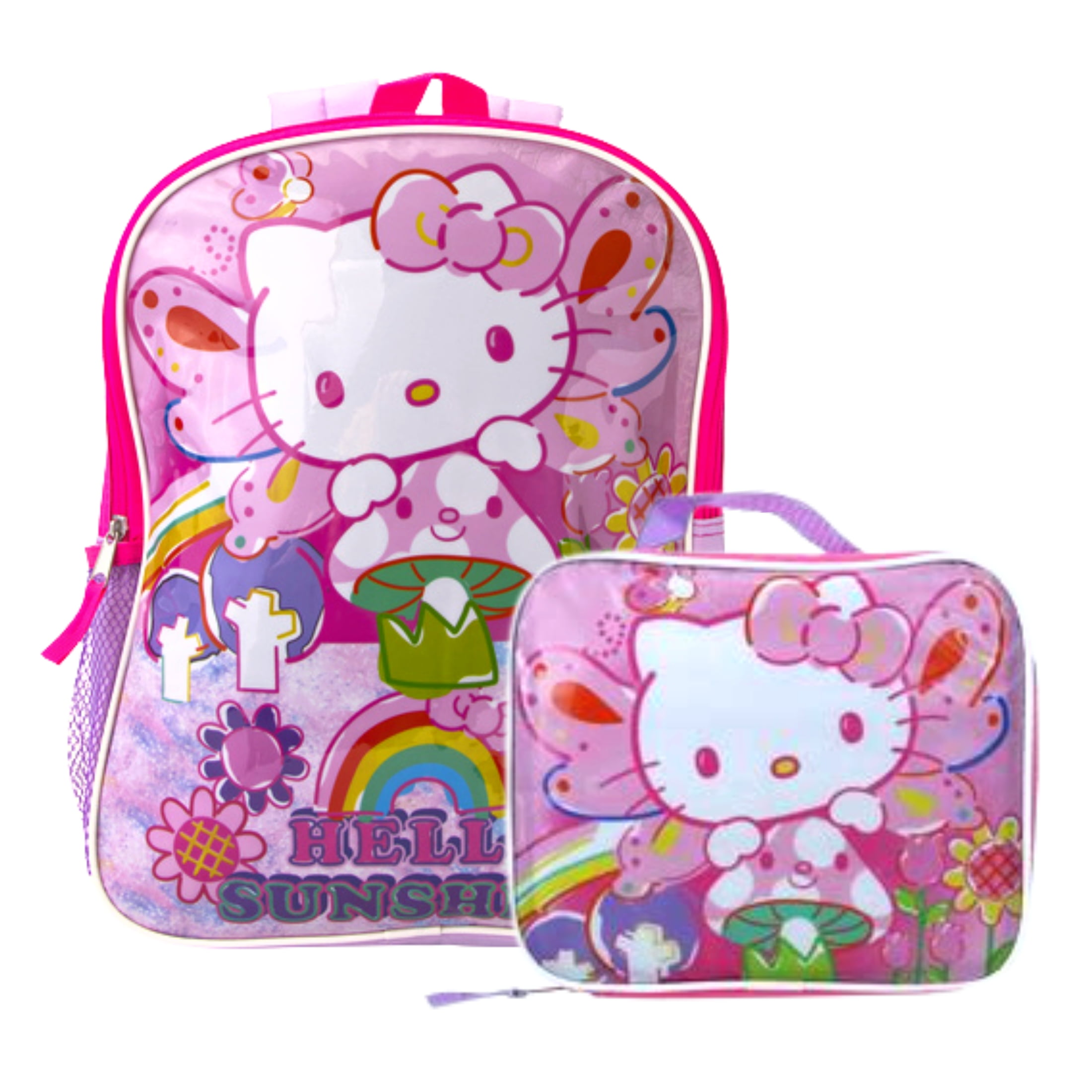 Hello Kitty 12 inch Backpack Flower Shop Deluxe Embroidered School Bag