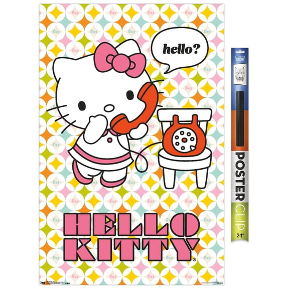 Hello Kitty - Hello Wall Poster, 22.375" x 34"