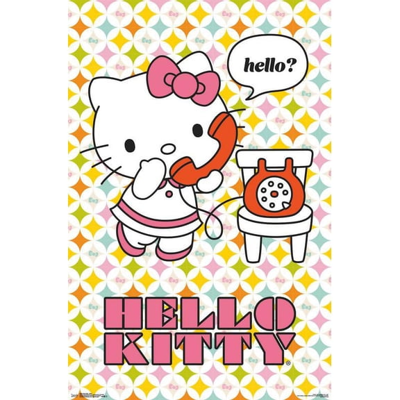 Hello Kitty - Hello Wall Poster, 22.375" x 34"
