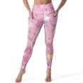 thumbnail image 1 of Hello Kitty High Waisted Leggings for Women, Yoga Pants with Pockets, Soft Athletic Tummy Control Pants for Running Yoga Workout, 1 of 5