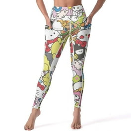 Cinnamoroll High Waisted Leggings for Women Yoga Pants with Pockets Soft Athletic Tummy Control Pants for Running Yoga Workout Walmart