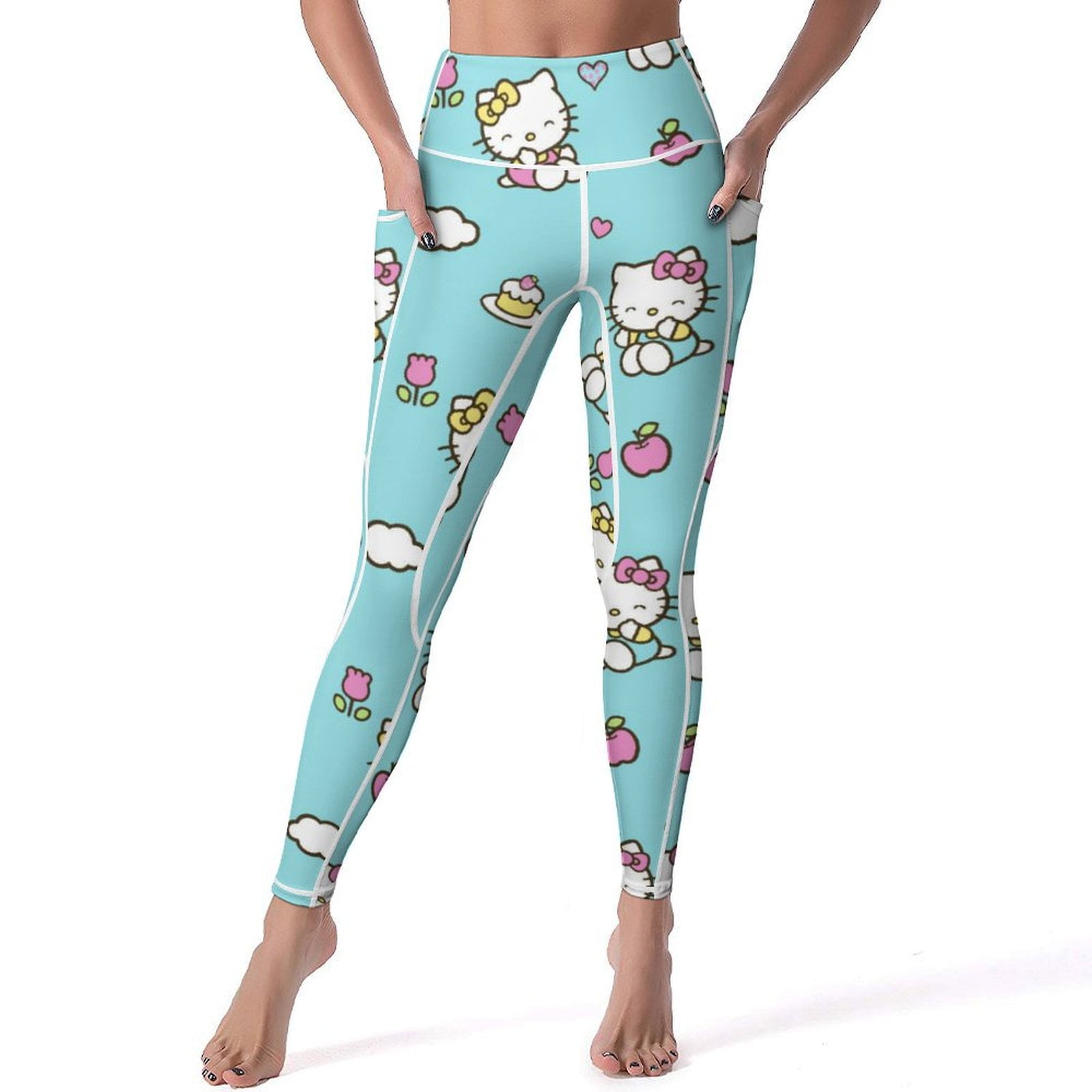 Smurf CatGift Sets WomenWomens Leggings with Kets High WaistedWomens Lounge  Pants with KetsWinter Fashion 2023Women Jogging PantsWomens Try Before You