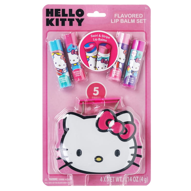 Hello Kitty Swirl Lip Balm with Character-Shaped Storage Tin, 5